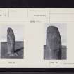 Newton Of Collessie, Standing Stone, NO21SE 18, Ordnance Survey index card, page number 1, Recto