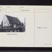 Monimail, Old Parish Church And Burial Ground, NO21SE 19, Ordnance Survey index card, page number 1, Recto