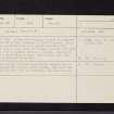 Melville House, Sundial, NO21SE 24, Ordnance Survey index card, Recto