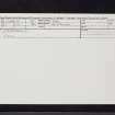 Strathmiglo, NO21SW 10, Ordnance Survey index card, Recto