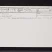 Fingask, NO22NW 10, Ordnance Survey index card, Recto
