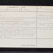 Pitmiddle, NO22NW 23, Ordnance Survey index card, Recto