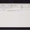 Errol, NO22SE 4, Ordnance Survey index card, Recto