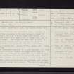 Pitcur, NO23NE 1, Ordnance Survey index card, page number 1, Recto