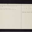 Pitcur, NO23NE 1, Ordnance Survey index card, page number 2, Verso
