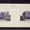 Pitcur Castle, NO23NE 2, Ordnance Survey index card, Recto