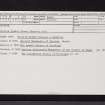 Keillor, NO23NE 3, Ordnance Survey index card, Recto