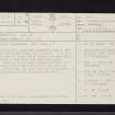 Pitcur, NO23NW 9, Ordnance Survey index card, page number 1, Recto