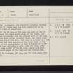 Longforgan, NO23SE 18, Ordnance Survey index card, page number 1, Recto