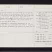 Cardean, NO24NE 12, Ordnance Survey index card, page number 3, Recto