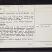 Cardean, NO24NE 12, Ordnance Survey index card, page number 2, Verso