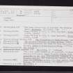 Cardean, NO24NE 12, Ordnance Survey index card, page number 2, Recto