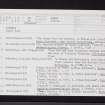 Cardean, NO24NE 12, Ordnance Survey index card, Recto
