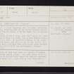 Cardean, NO24NE 15, Ordnance Survey index card, page number 1, Recto