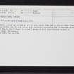 Selvie Wood, Silvie, NO24NE 39, Ordnance Survey index card, Recto