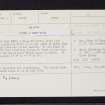 Alyth, NO24NW 14, Ordnance Survey index card, Recto