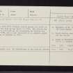 Newtyle Parish Church, NO24SE 10, Ordnance Survey index card, Recto