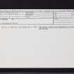 Meigle, NO24SE 25.3, Ordnance Survey index card, Recto