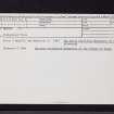 Meigle, NO24SE 25.13, Ordnance Survey index card, Recto