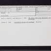 Meigle, NO24SE 25.17, Ordnance Survey index card, Recto