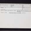 Meigle, NO24SE 25.18, Ordnance Survey index card, Recto