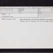 Meigle, NO24SE 25.31, Ordnance Survey index card, Recto