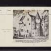 Airlie Castle, Airlie House, NO25SE 11, Ordnance Survey index card, Recto