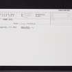 Barry Hill, NO25SE 23.1, Ordnance Survey index card, Recto
