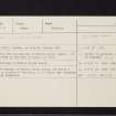 Newton, NO26SW 2, Ordnance Survey index card, Recto
