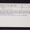 Walton, NO30NE 1, Ordnance Survey index card, Recto