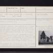 Struthers Castle, NO30NE 2, Ordnance Survey index card, page number 1, Recto