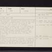 Down Law, NO30NW 21, Ordnance Survey index card, page number 1, Recto