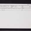 Kingskettle, Main Street, Melville House, NO30NW 58, Ordnance Survey index card, Recto