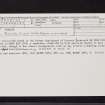 Scoonie, NO30SE 15, Ordnance Survey index card, Recto