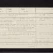 Leven, Durie Street, Carberry House, NO30SE 16, Ordnance Survey index card, page number 1, Recto