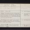 Balfour House, NO30SW 5, Ordnance Survey index card, page number 1, Recto