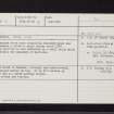 Law Head, NO30SW 6, Ordnance Survey index card, page number 1, Recto