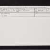 Balgarvie, NO31NE 4, Ordnance Survey index card, Recto