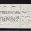 Balgarvie, NO31NE 4, Ordnance Survey index card, Recto