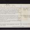 Cupar, Market Cross, NO31SE 7, Ordnance Survey index card, page number 2, Verso