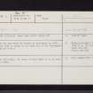 Cupar, West Port, NO31SE 9, Ordnance Survey index card, Recto