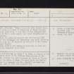 Cupar, NO31SE 14, Ordnance Survey index card, page number 1, Recto
