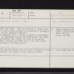 Cupar, Tolbooth, NO31SE 17, Ordnance Survey index card, page number 1, Recto