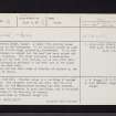 Cupar, 95 Bonnygate, Preston Lodge, NO31SE 19, Ordnance Survey index card, page number 1, Recto