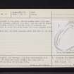 Lady Mary's Wood, NO31SE 27, Ordnance Survey index card, page number 2, Verso
