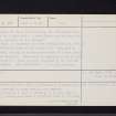 Scotstarvit Covert, NO31SE 29, Ordnance Survey index card, page number 2, Verso