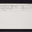 Cupar, South Bridge, NO31SE 73, Ordnance Survey index card, Recto