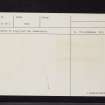 Melville House, Dovecot, NO31SW 2, Ordnance Survey index card, page number 2, Verso