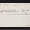 Rankeilour, NO31SW 6, Ordnance Survey index card, Recto