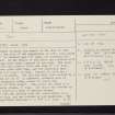 West Mains, NO33NW 2, Ordnance Survey index card, page number 1, Recto